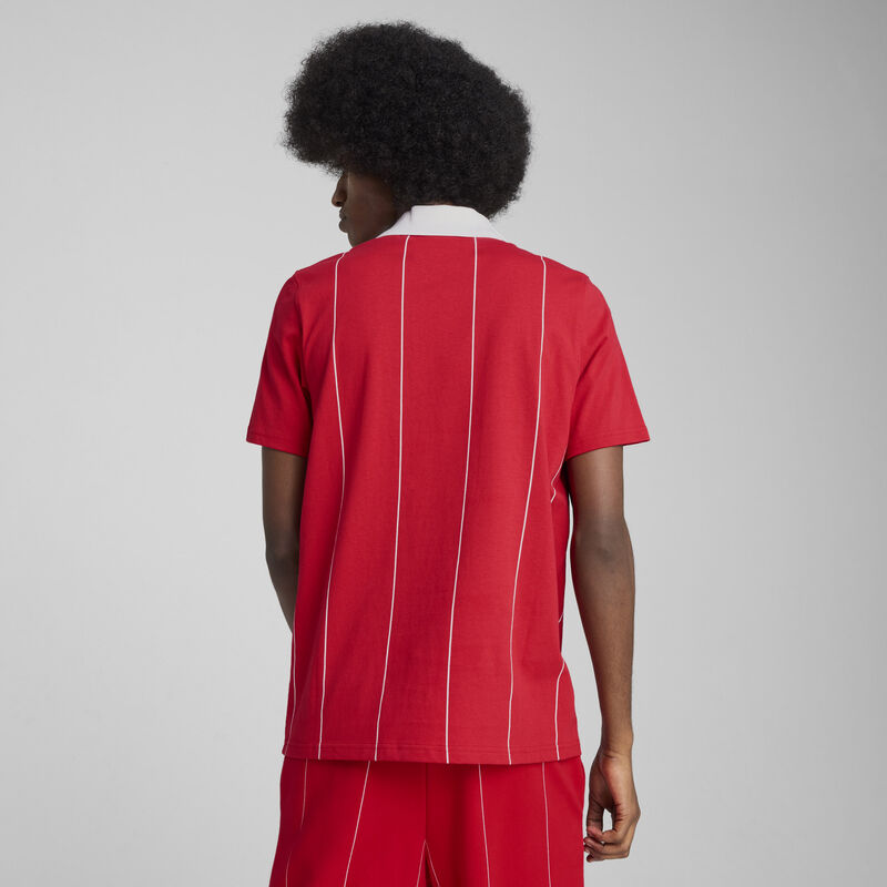 SF LS RACE PREMIUM JACQUARD POLO - red