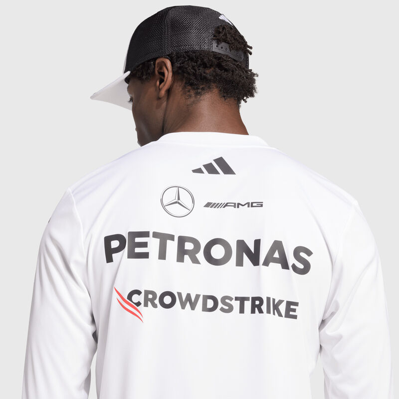 MAPF1 RP MENS DRIVER LS TEE - white