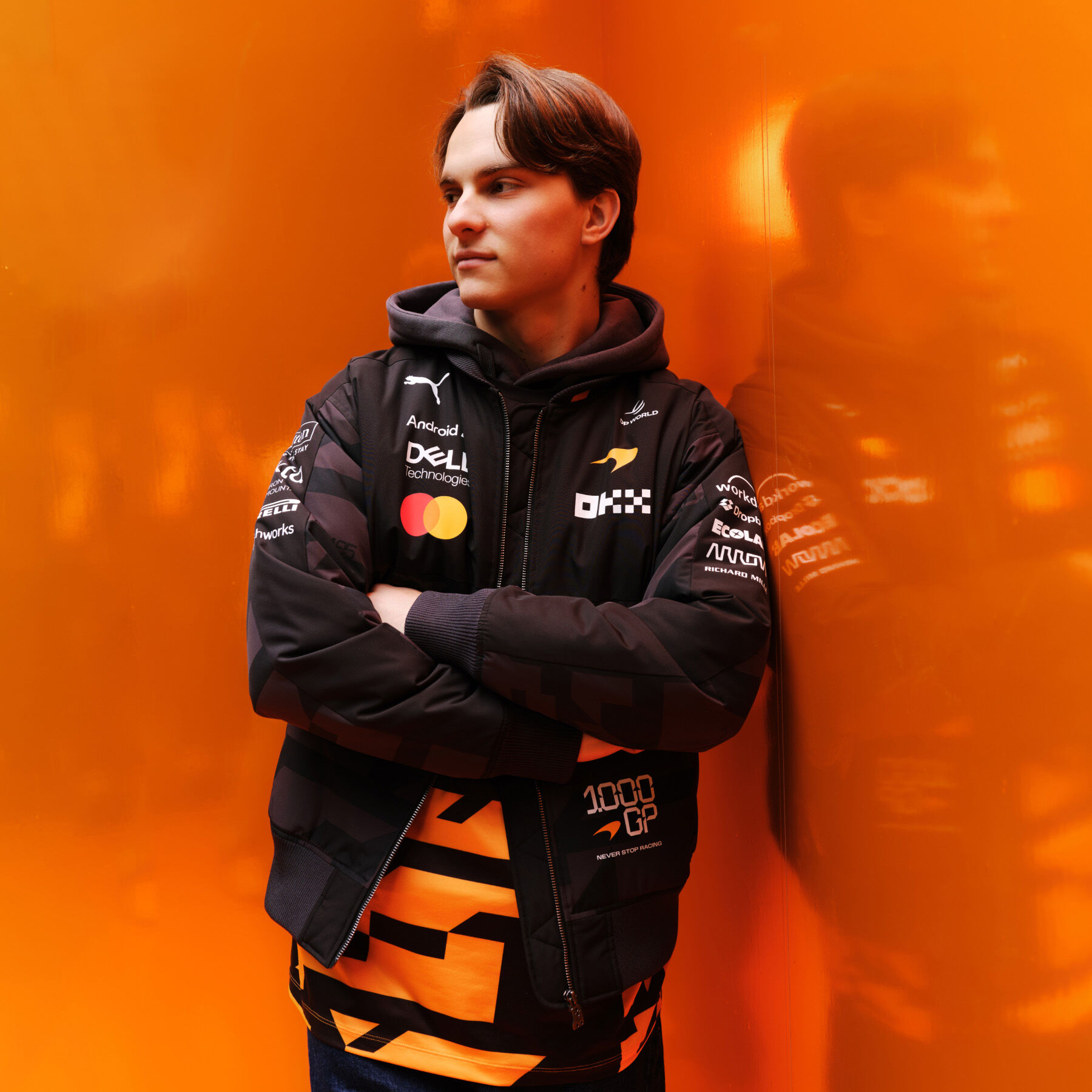 PUMA 2026 Team 1000th GP Bomber Jacket - McLaren Mastercard F1