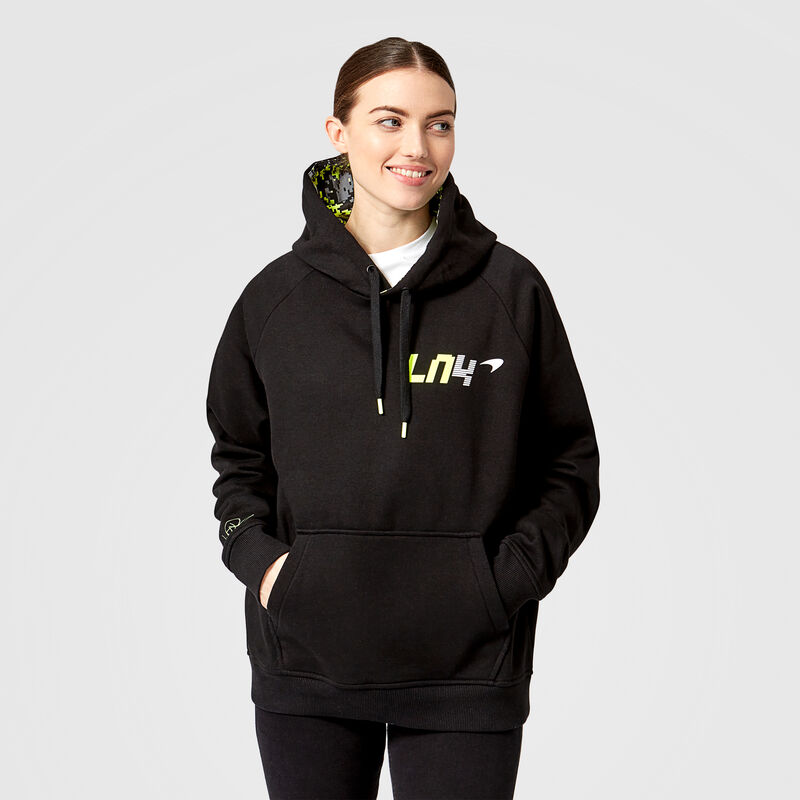 MCLAREN FW MENS LANDO LN4 GLITCH HOODY - black
