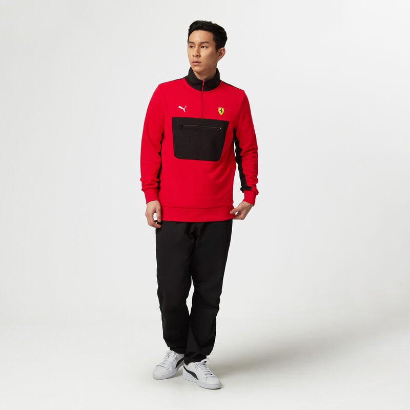 SF FW MENS QUARTER ZIP - red