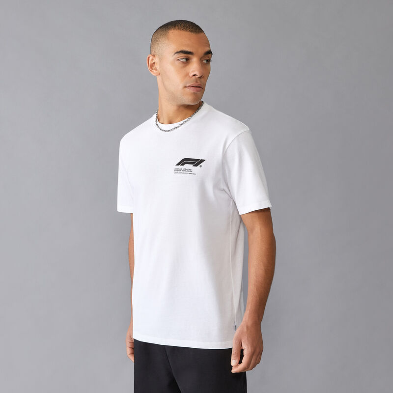 F1 FW CAR GRAPHIC TEE - white
