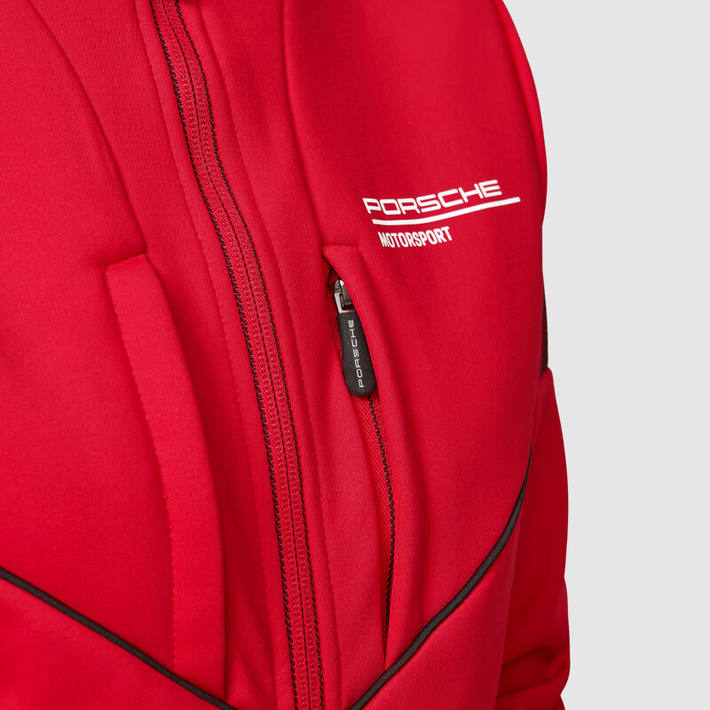 PORSCHE FW WOMENS SOFTSHELL JACKET - red