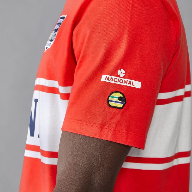 AS FW MENS LEGACY PATCHWORK SENNA TEE - red