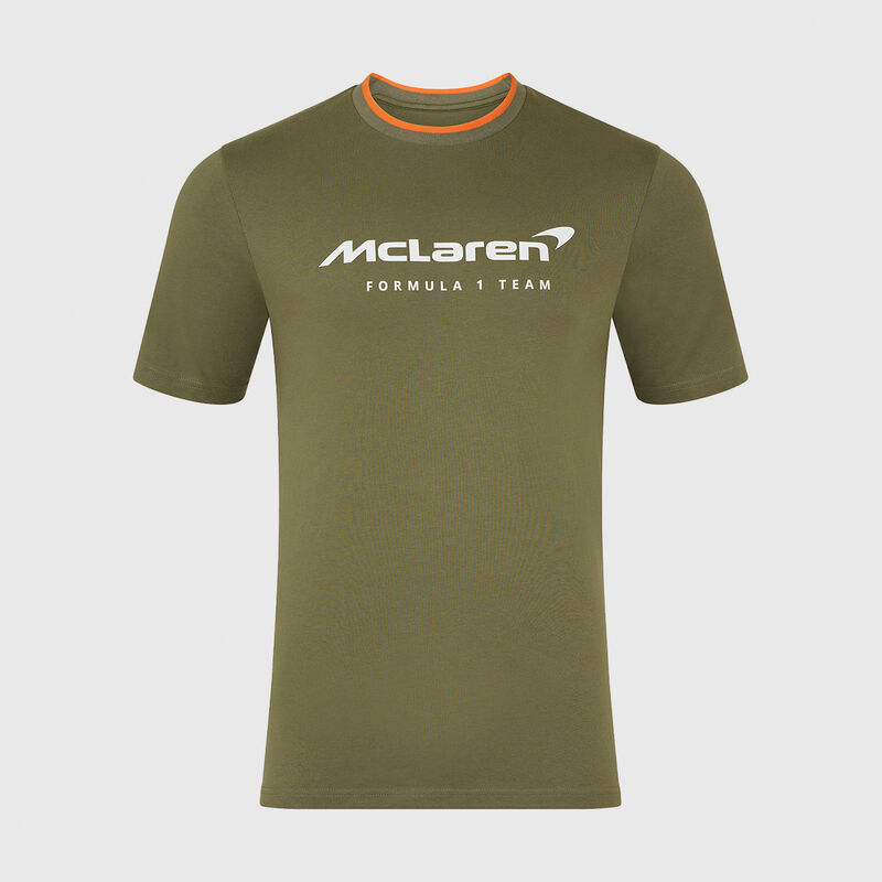 Essentials T-shirt 2025 - McLaren F1 - Green XS for males - 5063455880516 - Fuel For Fans F1 Merchandise store