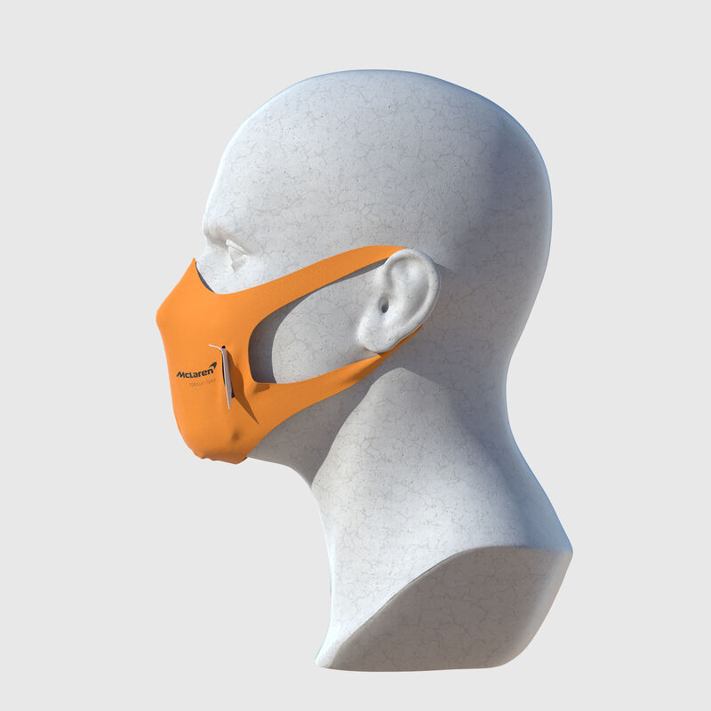 MCLAREN STRIPE U FACE MASK - orange