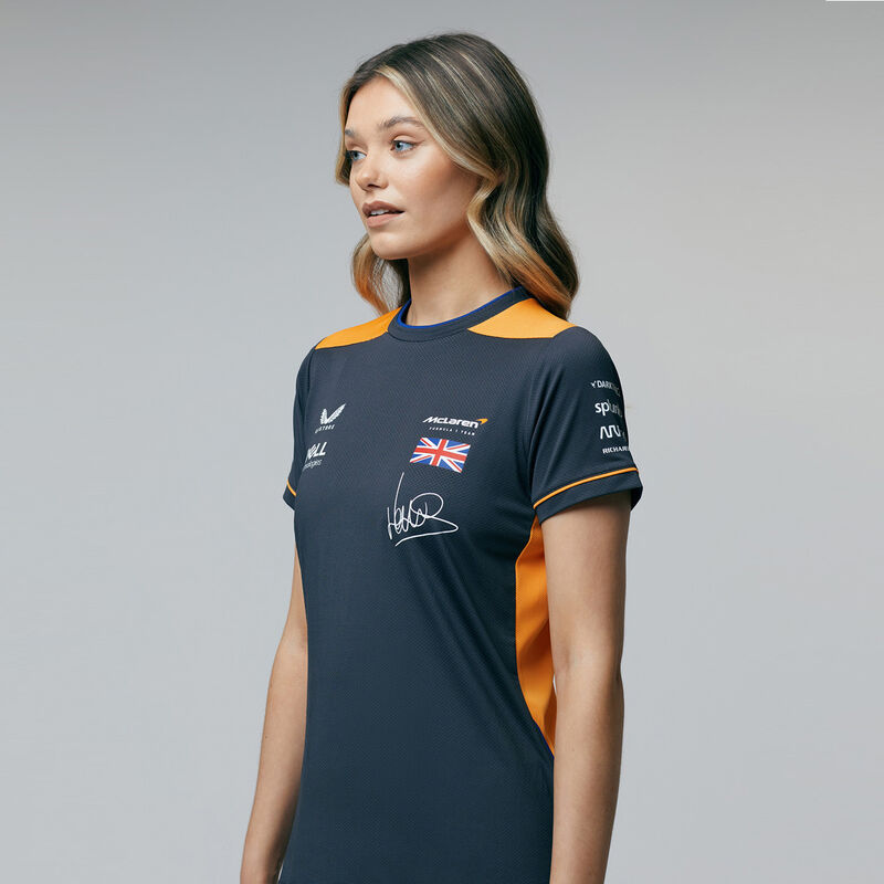 MCLAREN RP WOMENS DRIVERS TEE - NORRIS - Antracit