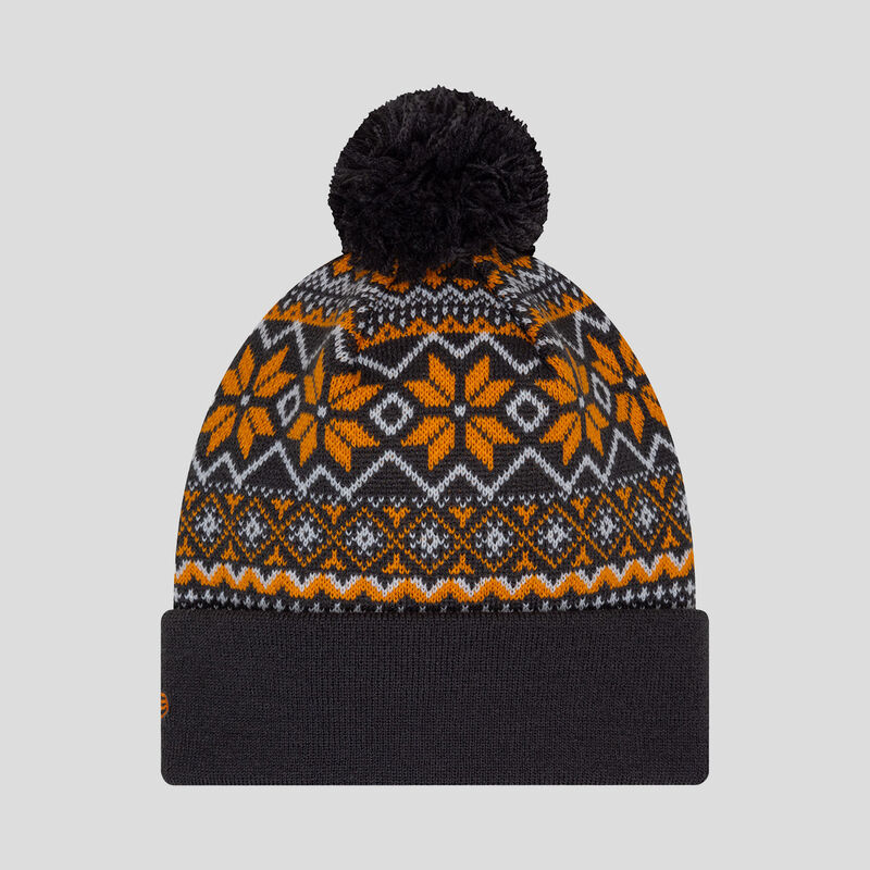 MCL SE XMAS CUFF BOBBLE BEANIE - black