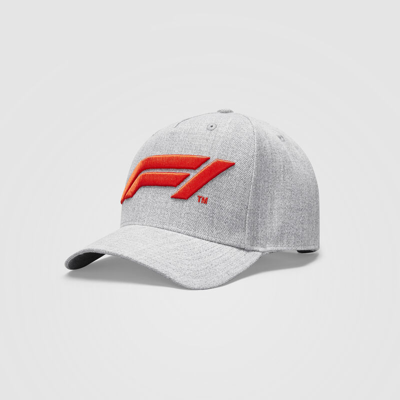 F1 FW LARGE LOGO BASEBALL CAP - grey