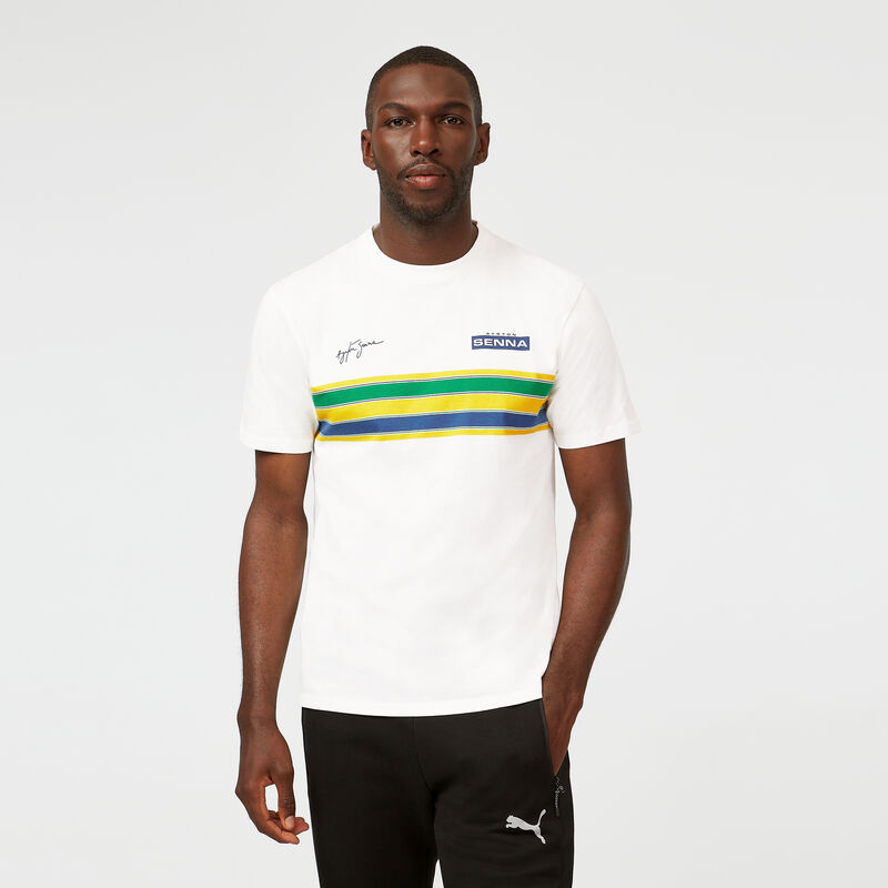 AS FW MENS STRIPE TEE - white