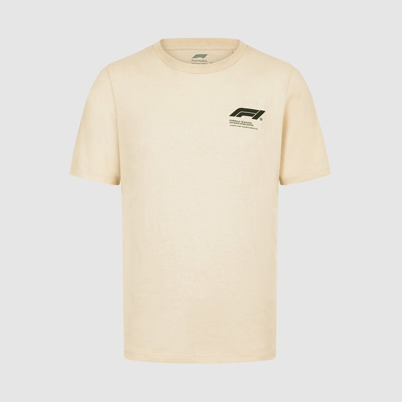 F1 FW CAR GRAPHIC TEE - creme brulee
