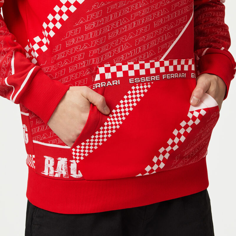 SF FW MENS GRAPHIC HOODY - red