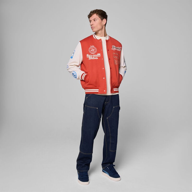 F1 FW HERITAGE VARISITY JACKET - red
