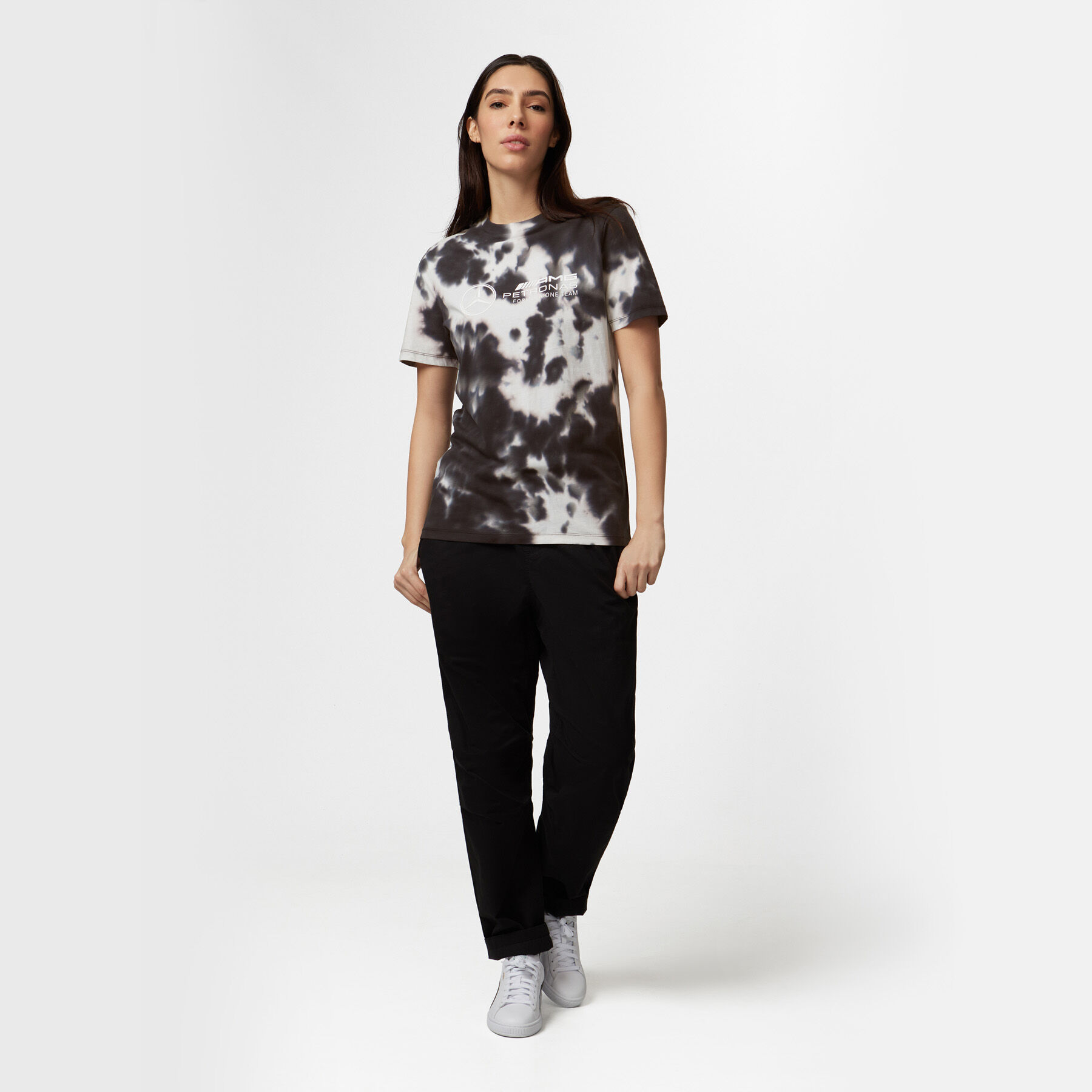 Tie dye shirt zwart 2025
