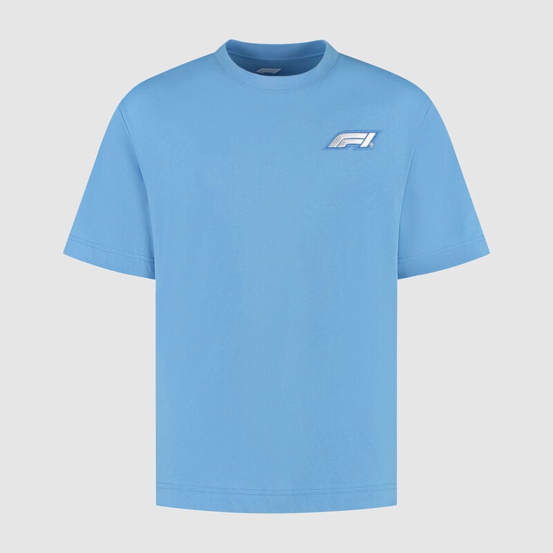F1 FW HERITAGE LOGO TEE - blue