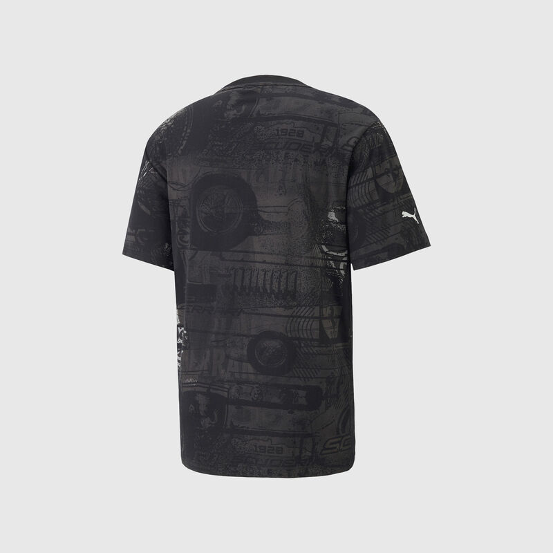 SF LS MENS RACE AOP TEE - black