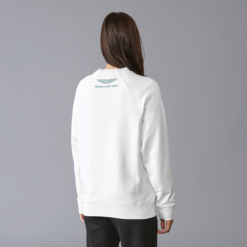 AMF1 FW LOGO CREW SWEAT - white