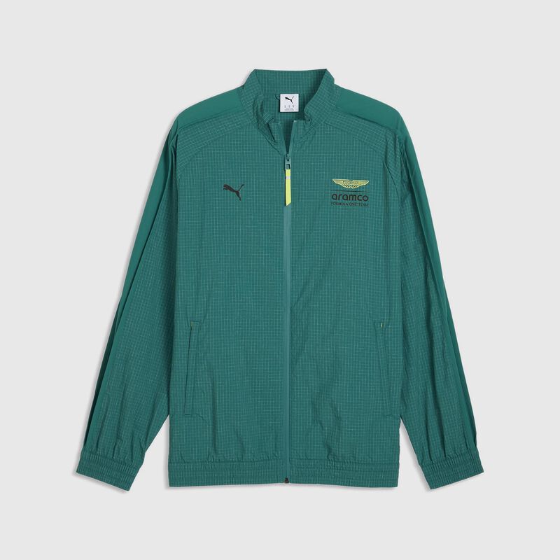PUMA T7 Jacket 2026 - Aston Martin F1 Team - Green lux M for males - 4069162067746 - Fuel For Fans F1 Merchandise store