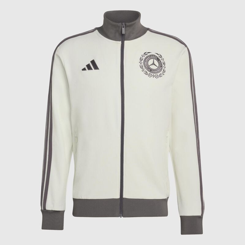 adidas Silver Arrows Icon Track Top 2026 - Mercedes-AMG F1 - Off white L for males - 4068819485599 - Fuel For Fans F1 Merchandise store