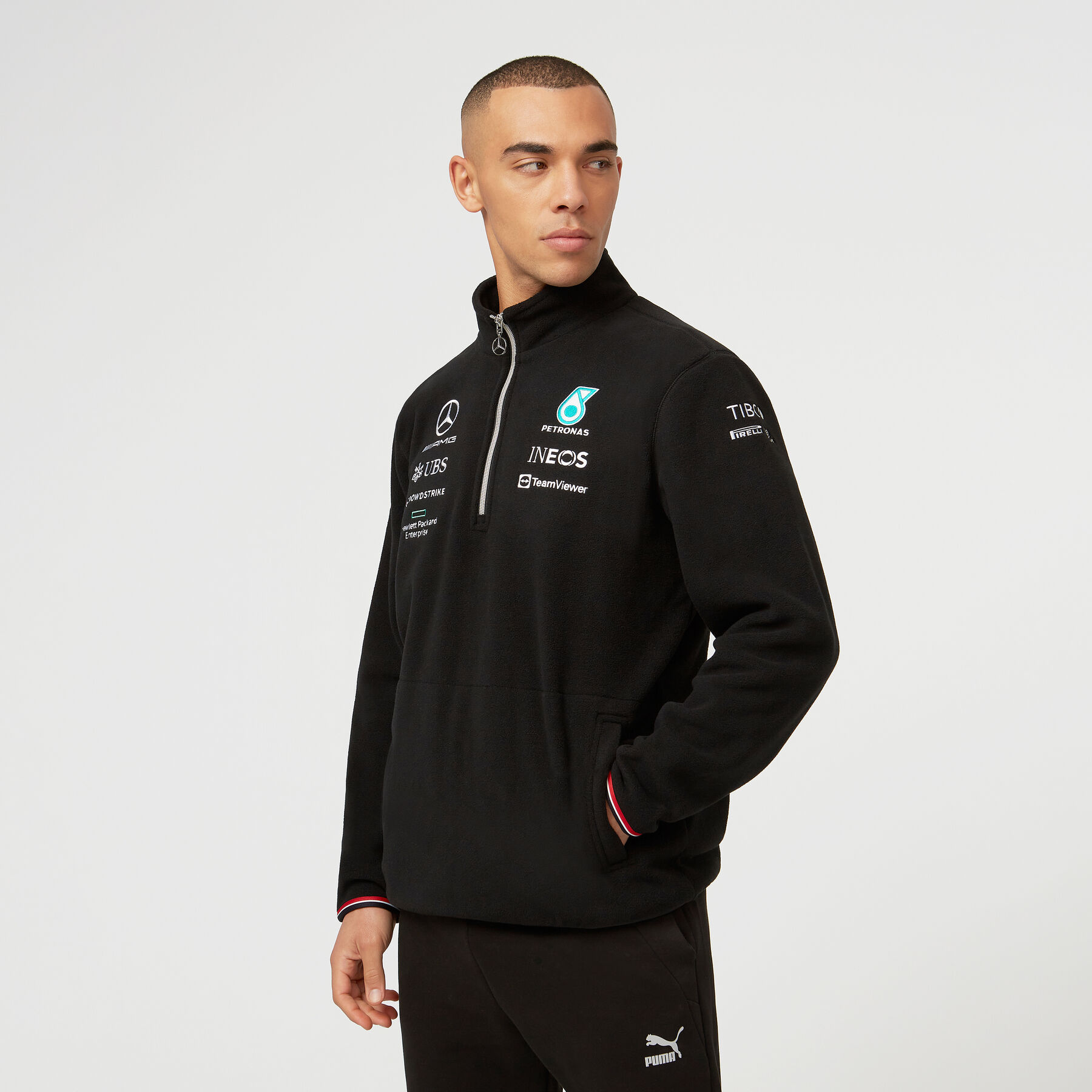 Mercedes benz fleece jacket on sale
