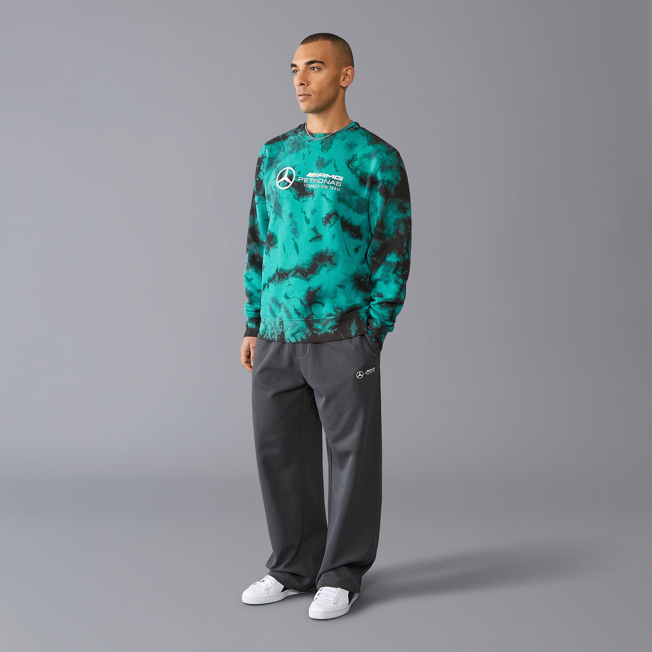 Mens tie dye crewneck on sale