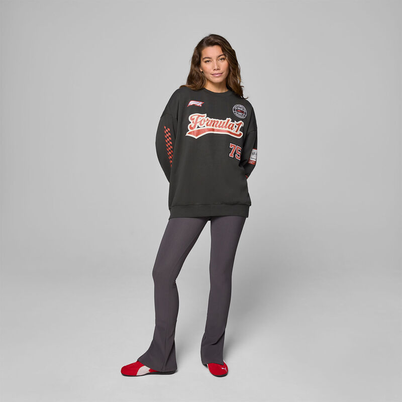 F1 FW HERITAGE GRAPHIC CREW SWEAT - black