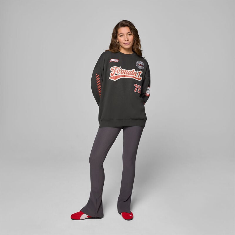 F1 FW HERITAGE GRAPHIC CREW SWEAT - black