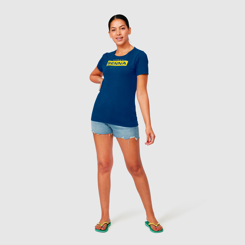 AS FW WOMEN LOGO TEE - navy