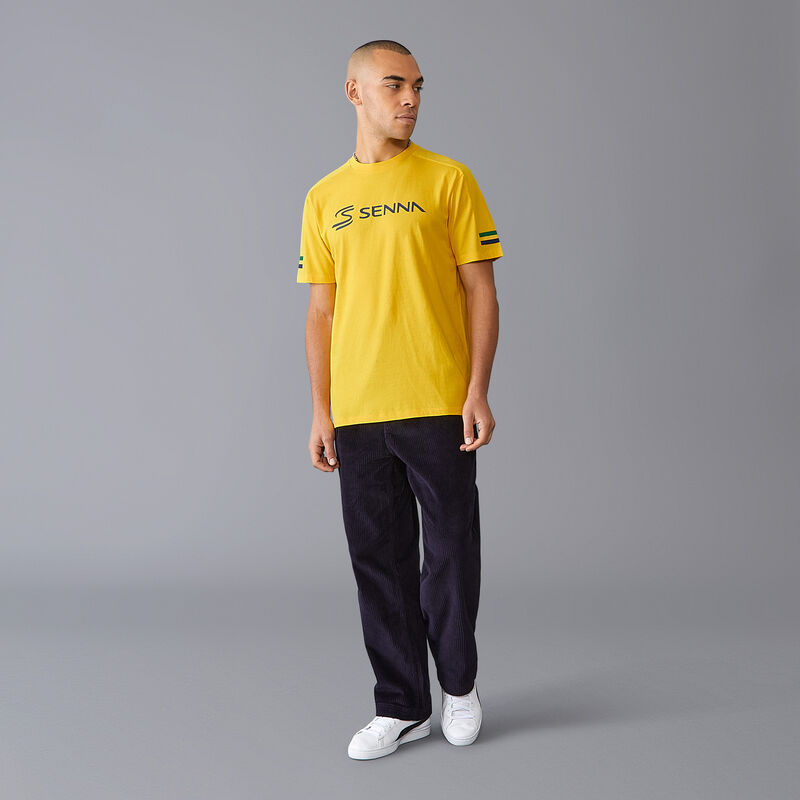 AS FW MENS STRIPE TEE - yellow