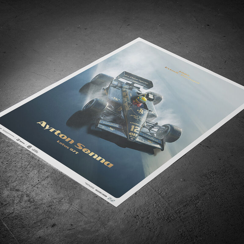 ASENNA SL LOTUS RAINMASTER ESTORIL 1985 POSTER - Multicolor