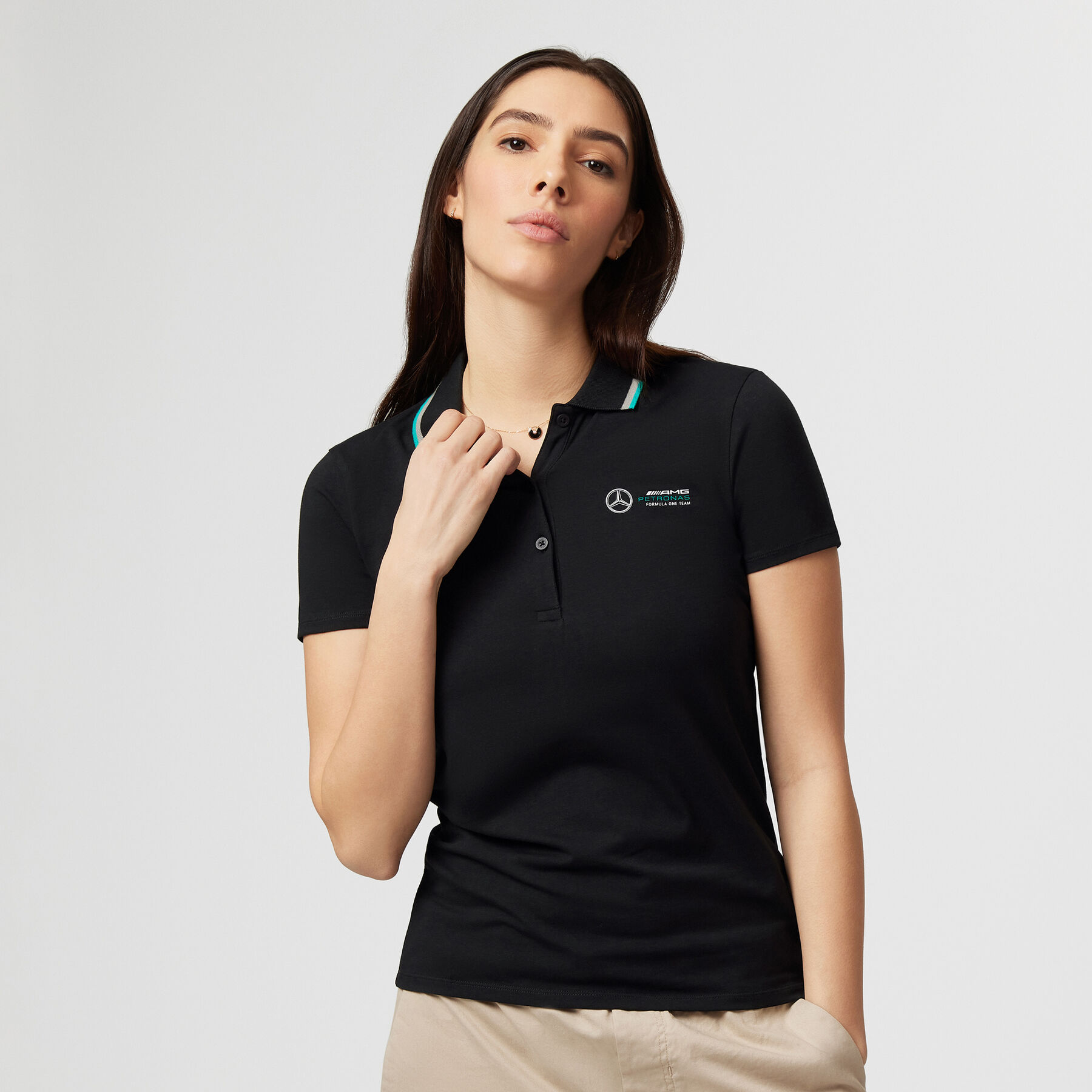 Black female 2025 polo shirt