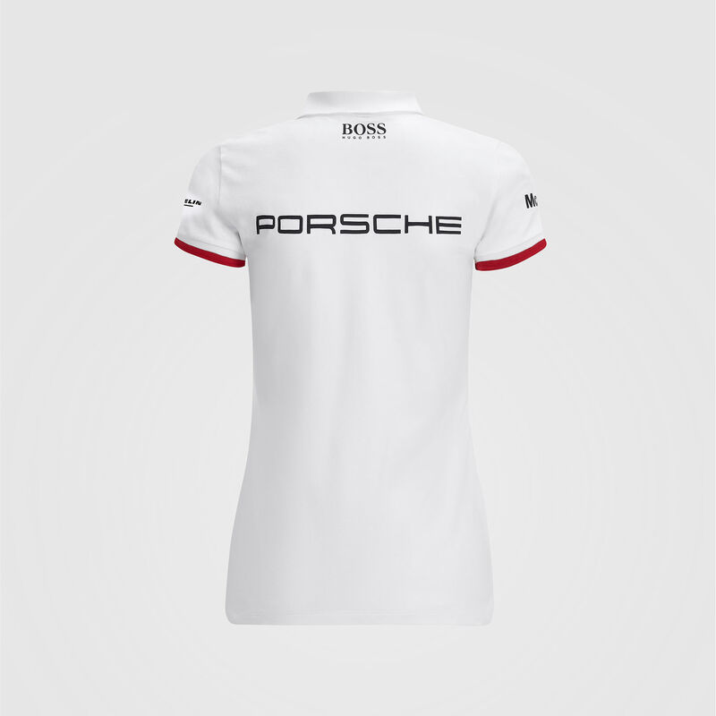 PORSCHE RP WOMENS TEAM POLO - white