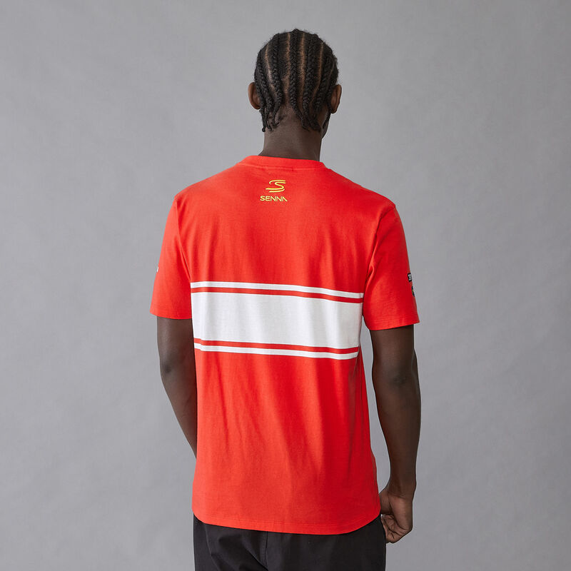AS FW MENS LEGACY PATCHWORK SENNA TEE - red
