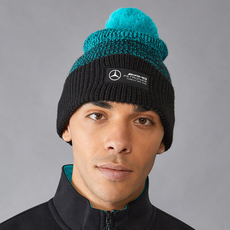 MAPF1 FW GRADIENT BOBBLE BEANIE - black