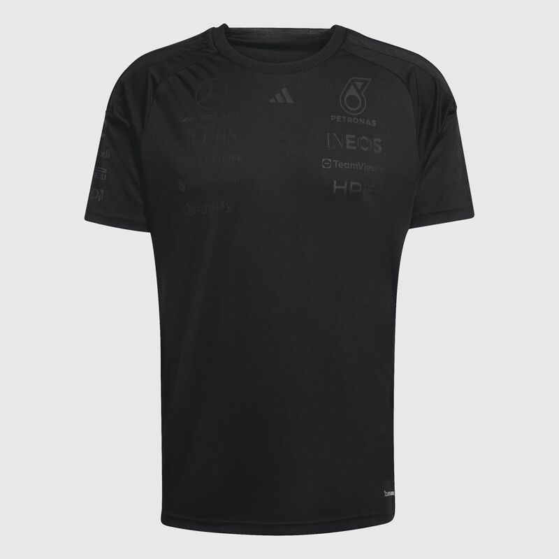 adidas 2026 Team Night T-shirt 2026 - Mercedes-AMG F1 - Black S for males - 4068819179269 - Fuel For Fans F1 Merchandise store