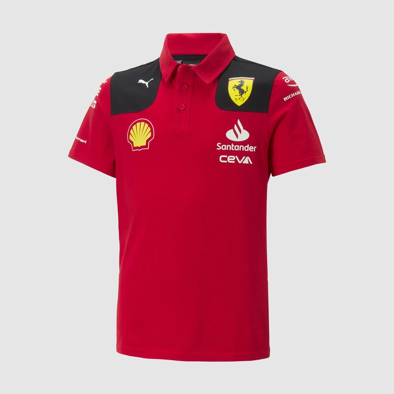 SF RP KIDS TEAM POLO - red