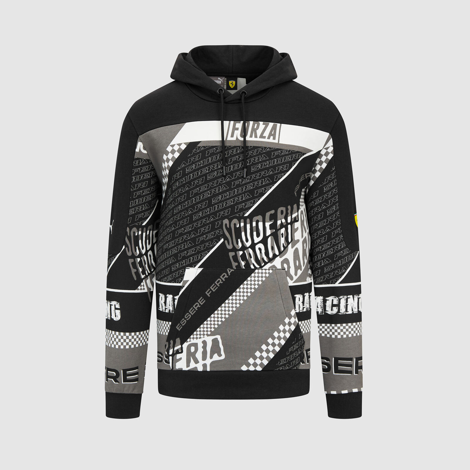 mens black hoodie graphic