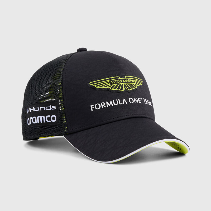 2026 Lance Stroll Replica Trucker Cap 2026 - Aston Martin F1 Team - Black ONE SIZE - Fuel For Fans F1 Merchandise store
