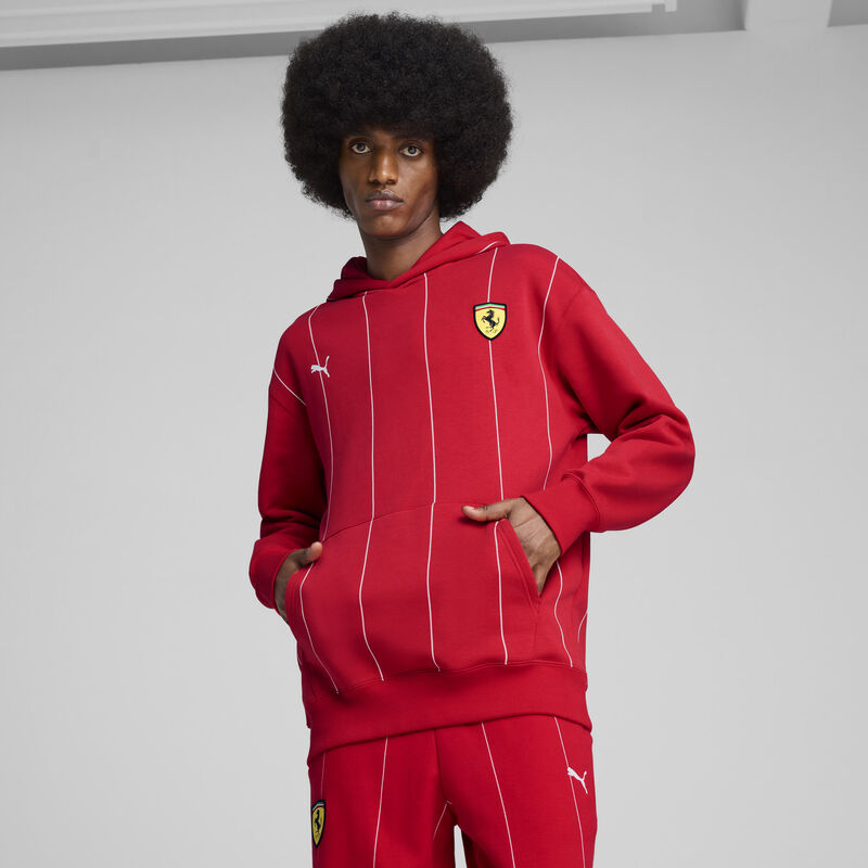 SF LS RACE PREMIUM HOODIE - red
