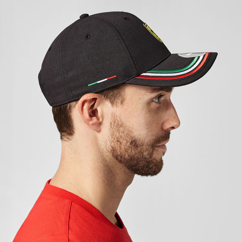 SF PU FW ITALIAN CAP - black