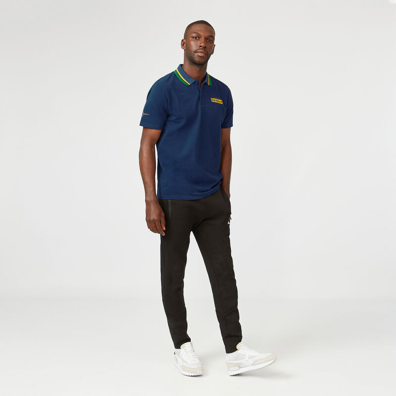 AS FW MENS LOGO POLO - navy