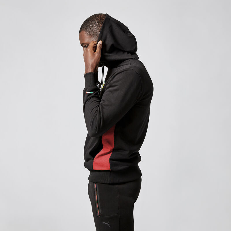 SF PU FW MENS HOODED SWEAT - black