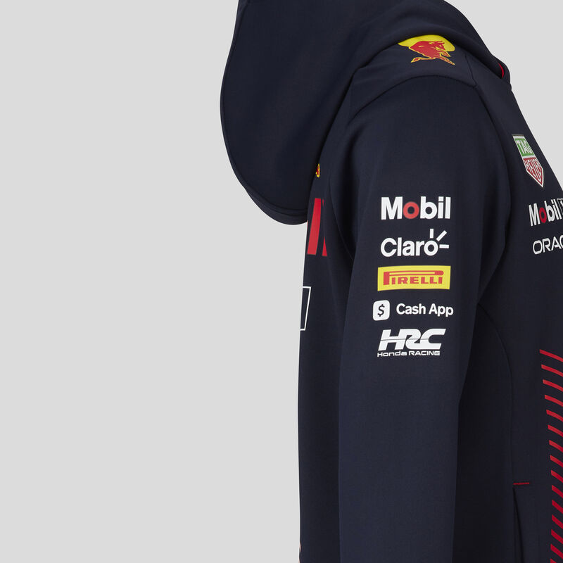 Felpa Con Cappuccio Geek Prints Ispirata Al Team AG Systems Di Wipeout (Versione 2) - Blu Navy
