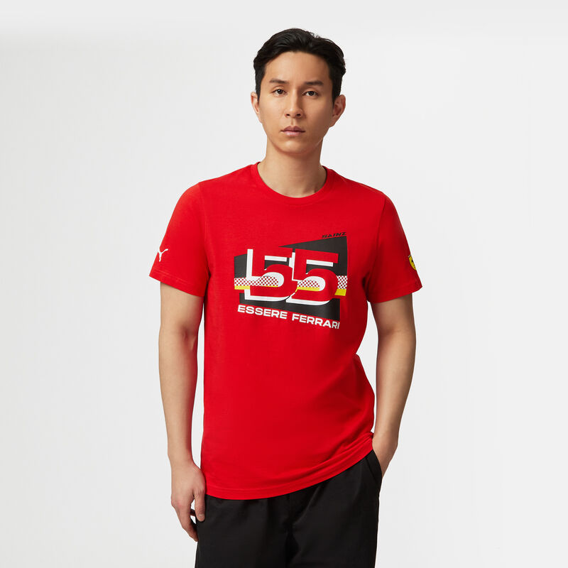 SF FW MENS DRIVER TEE - red-sainz