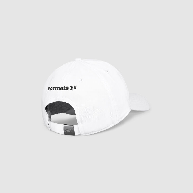 F1 FW LARGE LOGO BASEBALL CAP - white