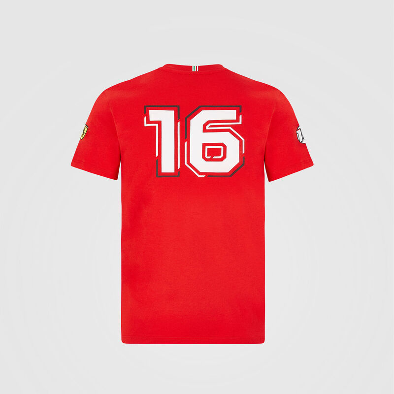SF FW KIDS LECLERC DRIVER TEE - red