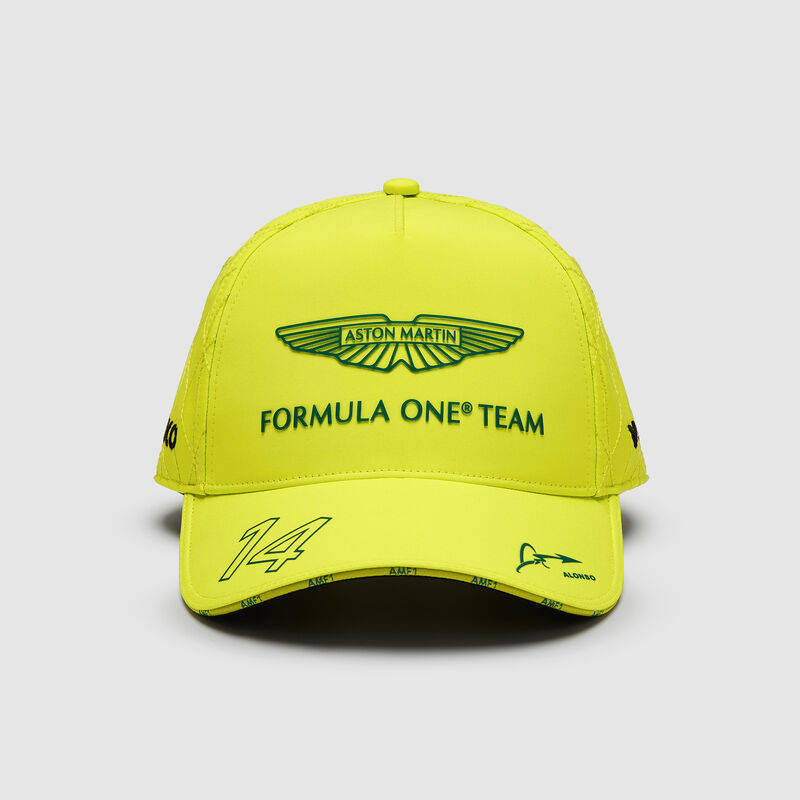 2024 Fernando Alonso Driver Cap 2024 - Aston Martin F1 Team - Lime One size - 8719203415222 - Fuel For Fans F1 Merchandise store