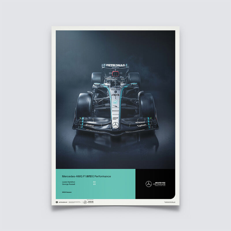 MAPF1 W15 2024 LARGE POSTER - grey