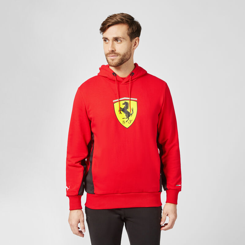 SF PU FW MENS HOODED SWEAT - red