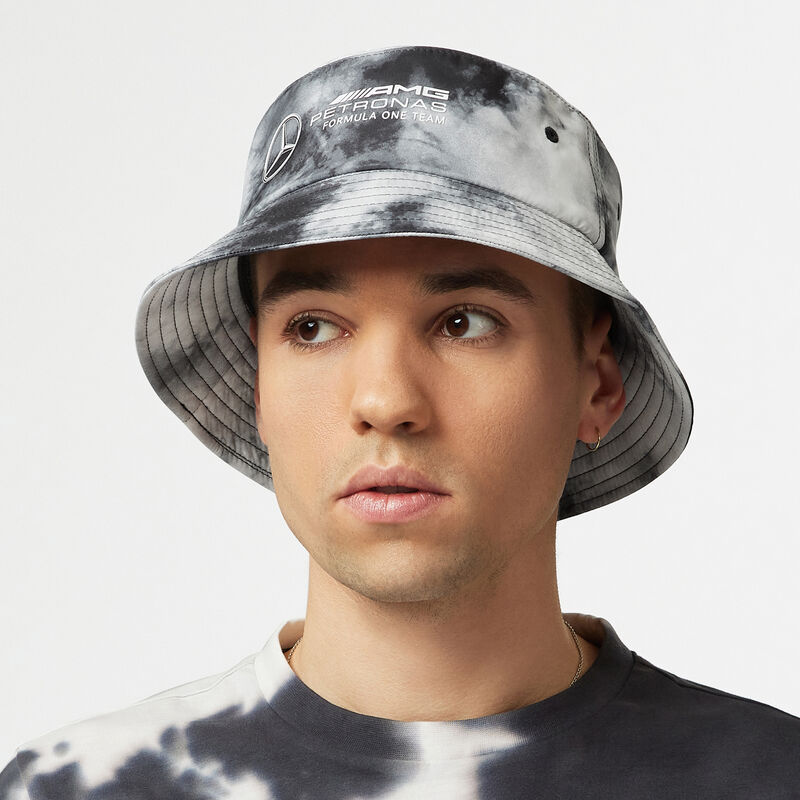 MAPF1 FW TIE DYE BUCKET HAT - grey